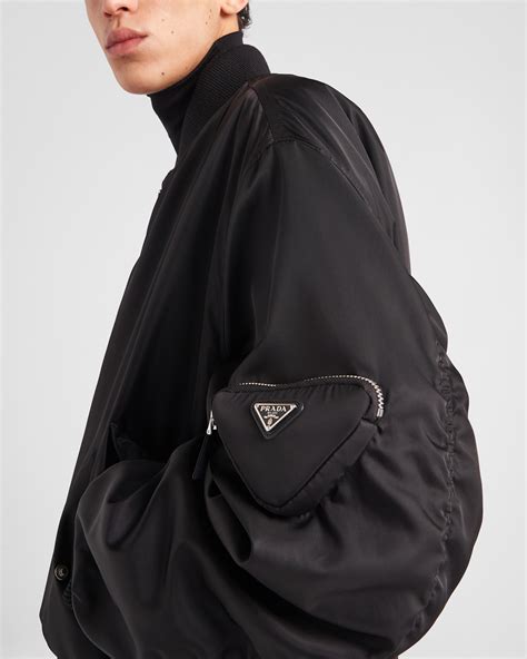 prada bomber pelle|prada aw21 bomber jacket.